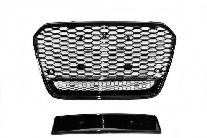 Parrilla Audi A6 2011-2014 Look RS6 Black II - Plástico ABS