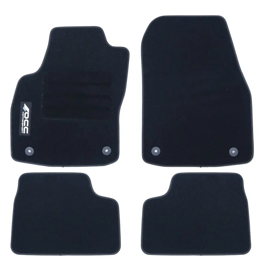 OCC Design Alfombrilla A Medida Opel Astra J Familiar, 3 Y 5 Puertas (2009-2015) 5Pz Logotipo Occ