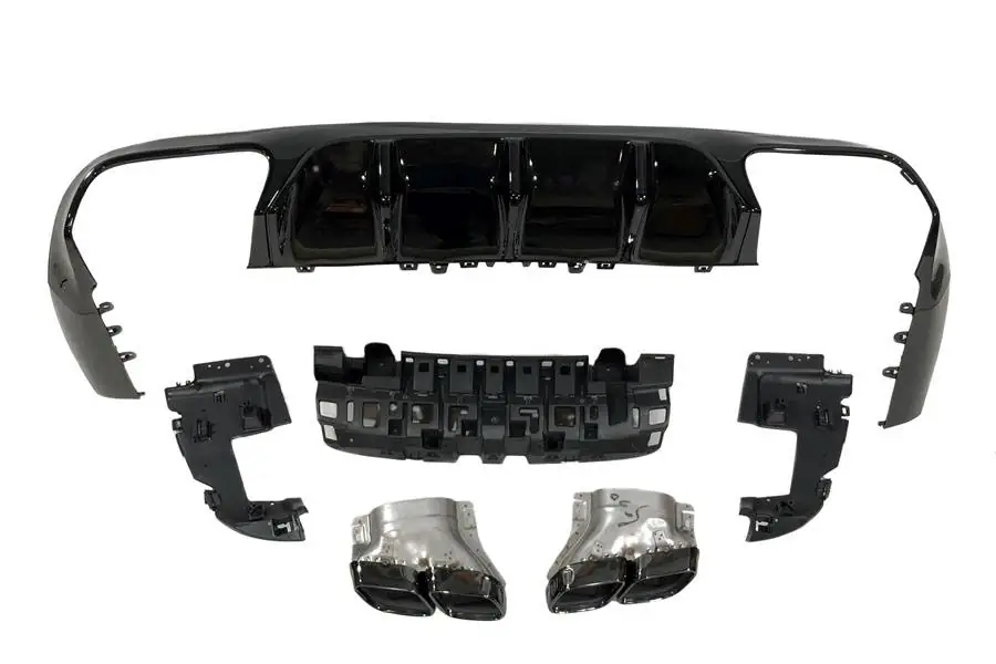 Difusor trasero Mercedes W213 COUPE C238 look AMG E63 - Plástico ABS