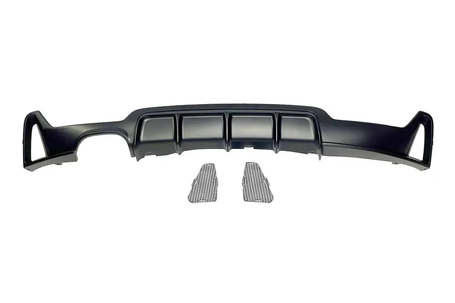 Difusor trasero BMW F32 / F33 / F36 Look M Performance 1 Salida doble - Plástico ABS