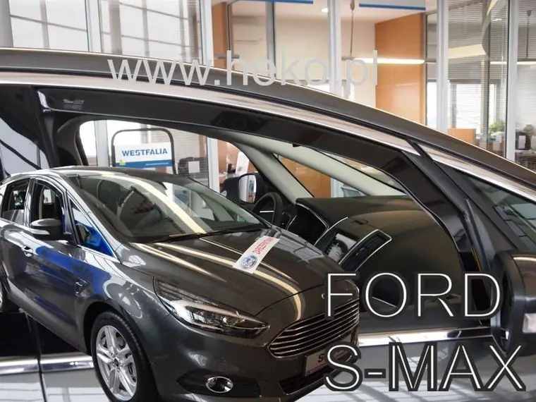 Deflectores de ventanilla Heko 15317 para Ford Heko S-Max Ii 5D 2014-2023