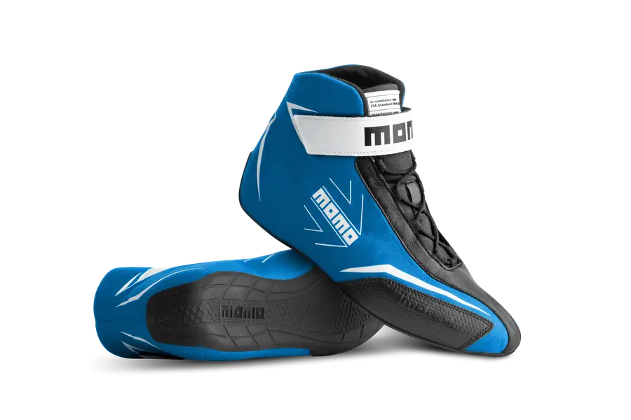 Botines racing MOMO Corsa Lite azul 40 FIA