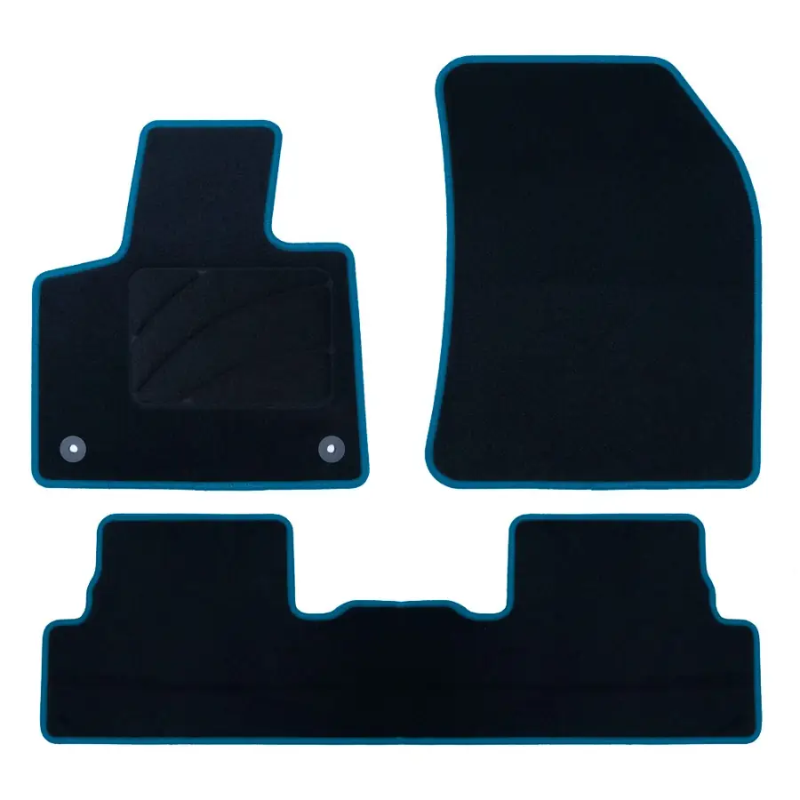 OCC Design Alfombrilla a medida PEUGEOT 3008 (2016-PRESENTE) CP RIBETE AZUL