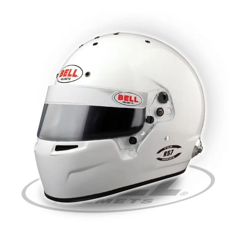 Casco circuito Bell RS7 blanco (Hans)talla 61+ FIA 8859-2024/SA2020