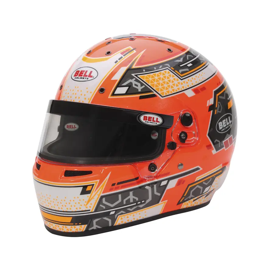 Casco karting Bell RS7-K Stamina antracita/naranja talla S (57 -58) FIA 8878-2024/K2020