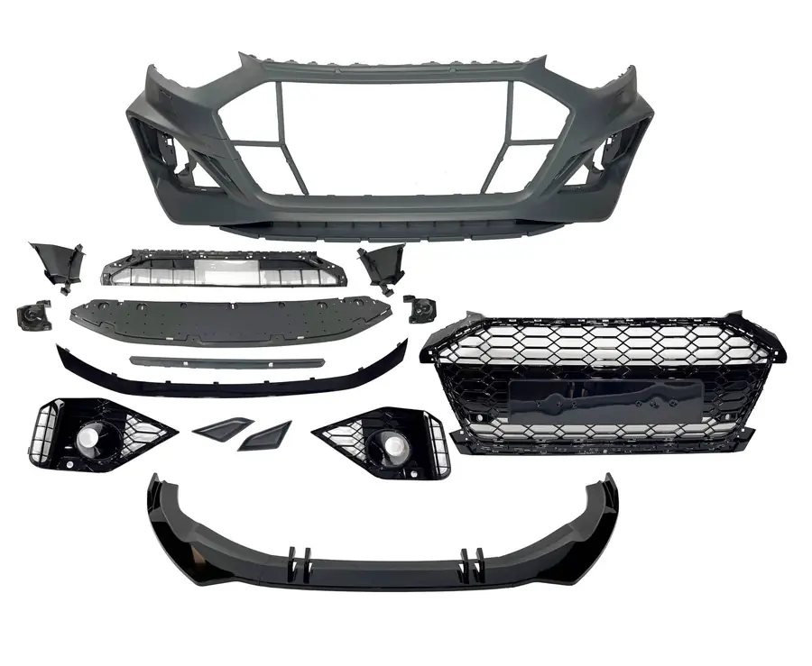 Paragolpes delantero Audi A4 2020+ Look RS4 Spoiler - Plástico ABS