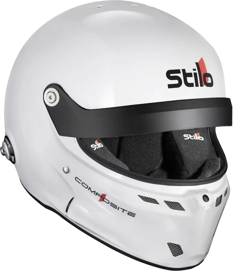 Casco circuito Stilo ST6GT Composite blanco FIA 8859-2024 HANS FIA 8858-10 talla 58