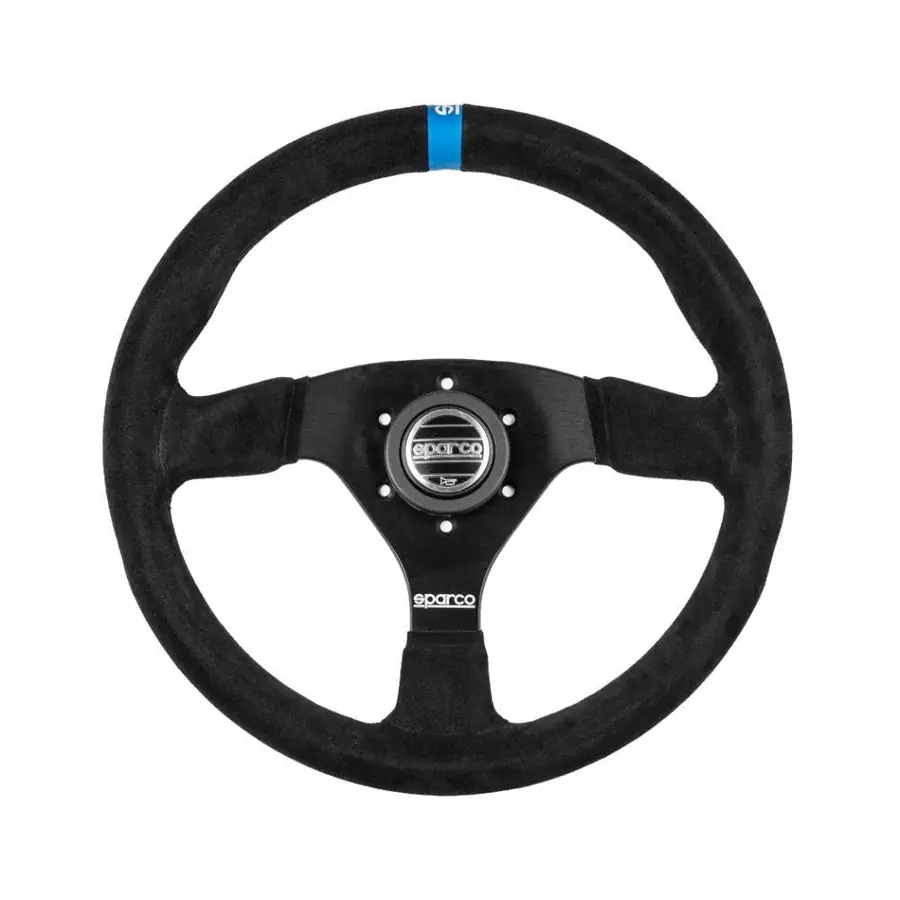 Volante racing Sparco 383 Logo Suede negro