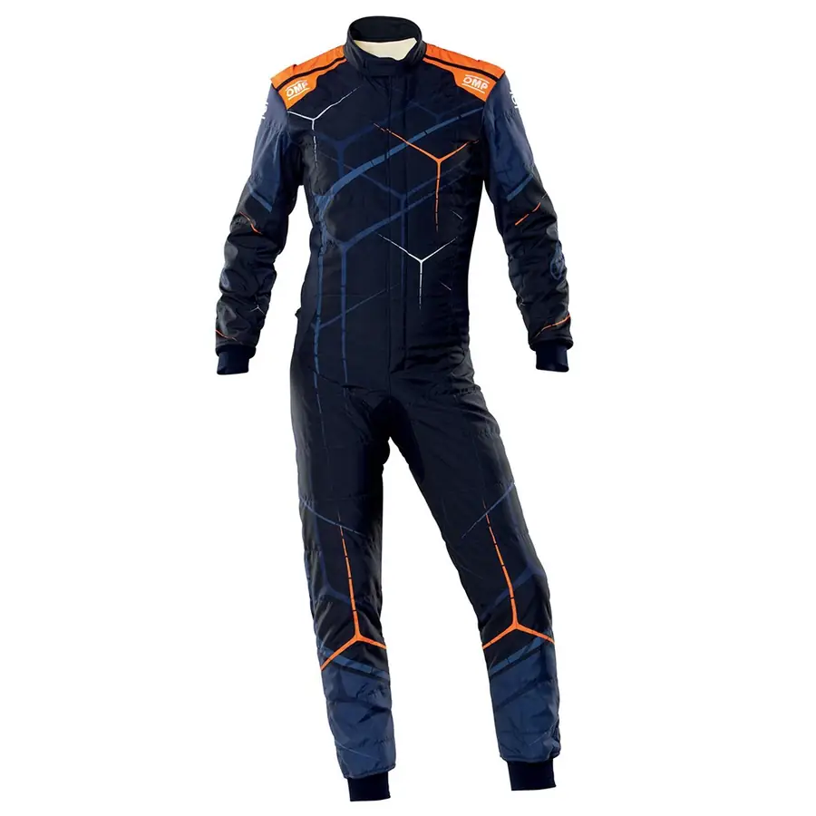 Mono racing OMP One Art FIA 8856-2018 azul Marino/naranja flúor talla 48