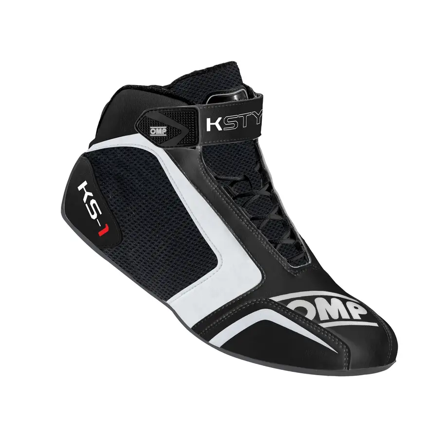 Botines karting OMP KS-1 Botines negro/blanco talla 33