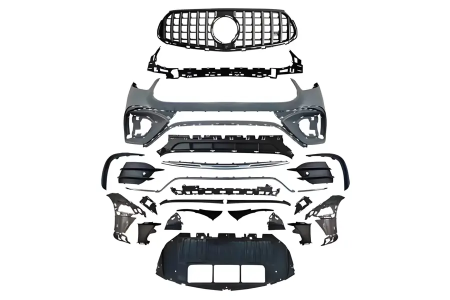 Paragolpes delantero Mercedes X254 GLC 2023+ look AMG GLC63S - Plástico ABS