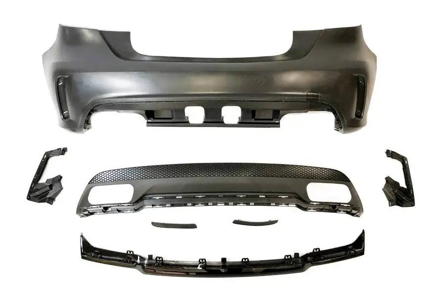 Paragolpes trasero Mercedes W176 A45 2012-2015 Look AMG - Plástico ABS