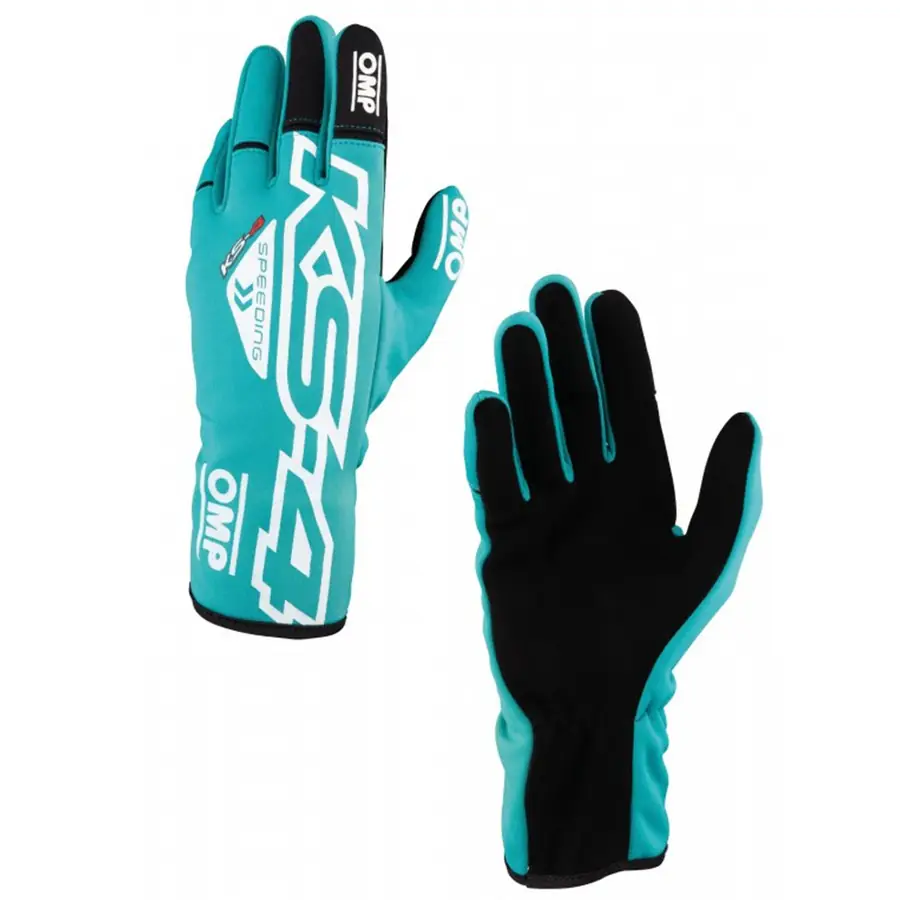 Guantes karting OMP KS-4 verde Menta talla M