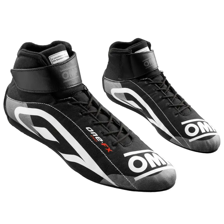 Botines racing OMP One Evo Fx FIA 8856-2018 negro talla 43