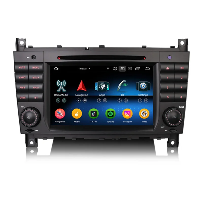 Erisin ES6569C Android 16 Car DVD Stereo For Mercedes Benz CLC Class W203 G Class W463 CarPlay Auto Radio DSP 4G LTE BT5.0 GPS