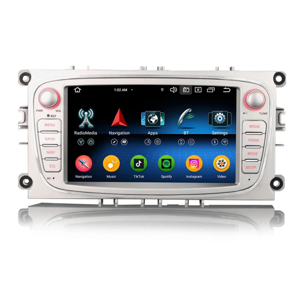 Erisin ES5568FS Android 16 Car Stereo GPS SatNav For FORD Mondeo Focus Galaxy S-Max C-Max Auto Radio CarPlay IPS DSP 4G WiFi