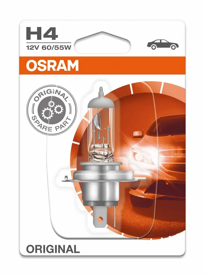 M-Tech Halogen Osram P43T 12V 60/55W H4-01B