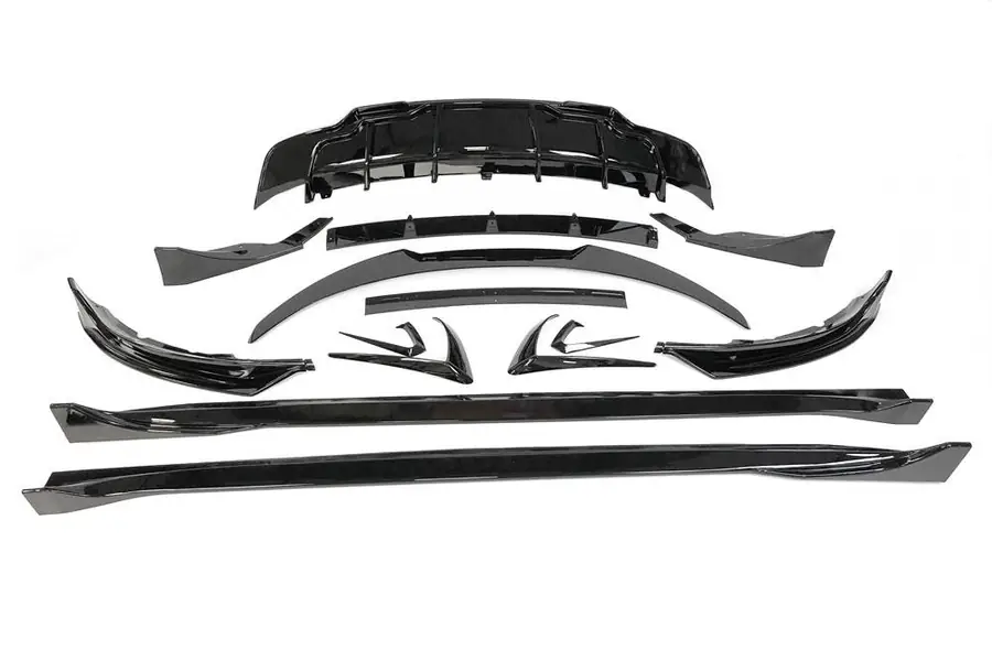 Kit de carrocería Tesla Model 3 2017-2022 Negro Brillante - Fibra de Carbono