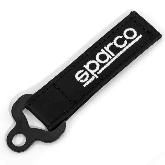 Sparco Llavero Piel Negro
