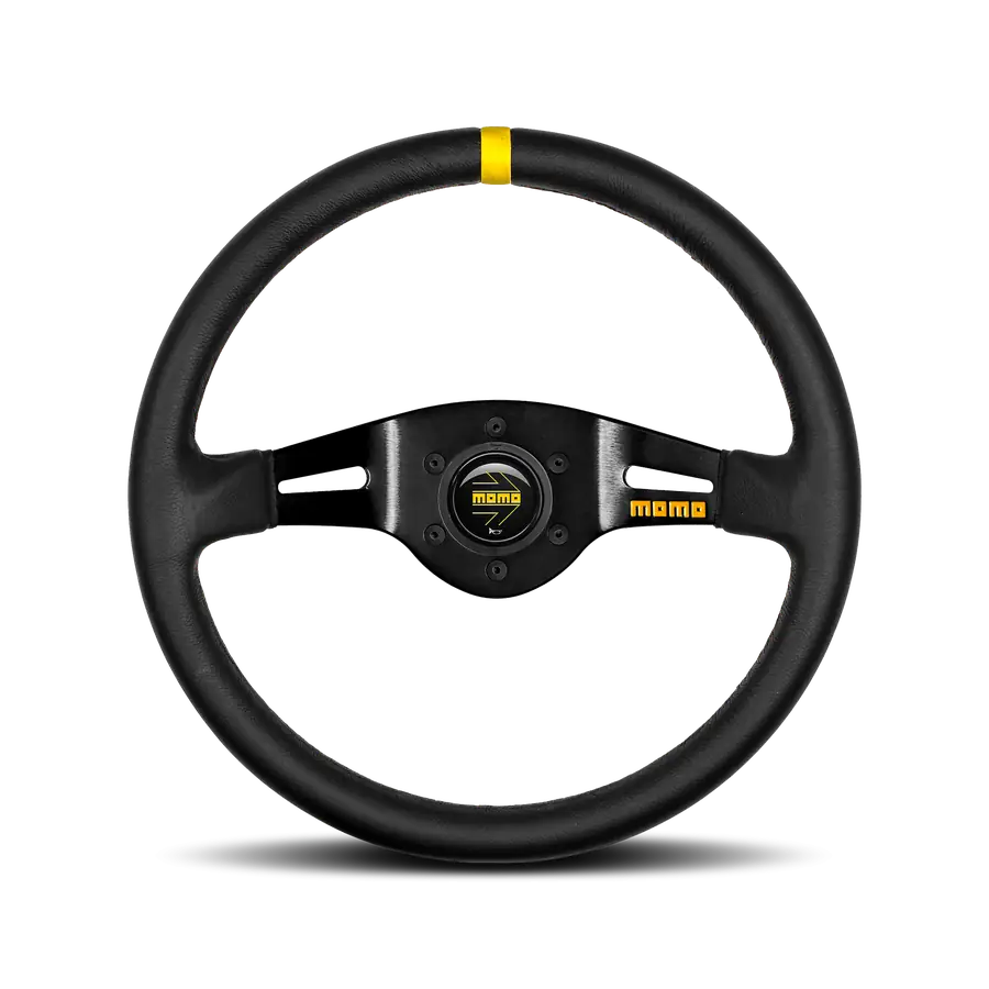 Volante racing MOMO Deportivo MOD.03 350MM Piel Negra