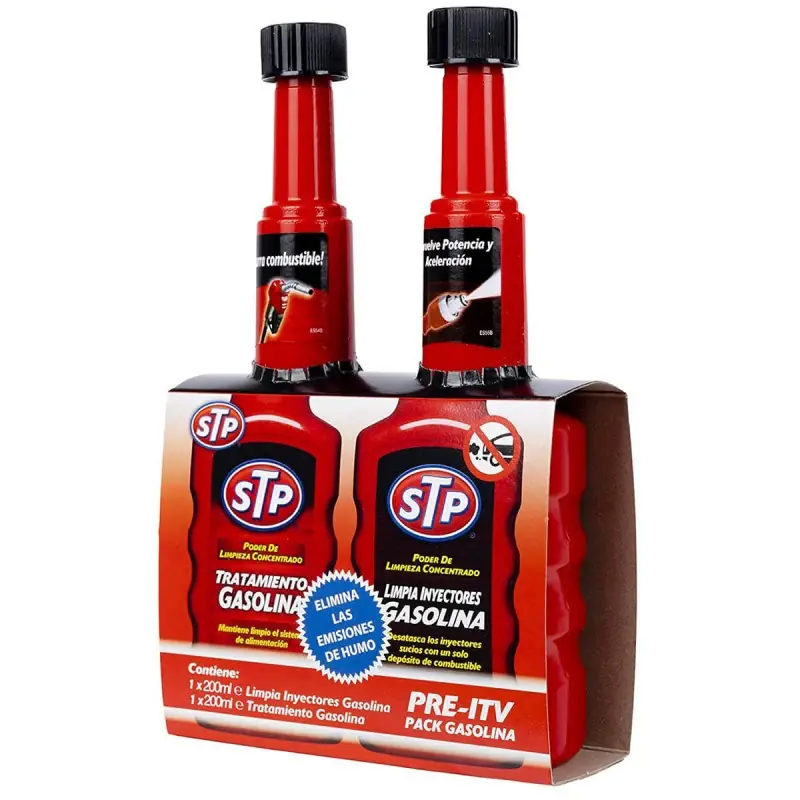 STP Kit Pre-Itv Gasolina Limpia Inyector+Tratamiento
