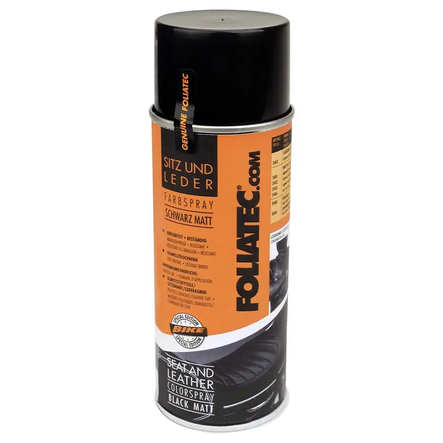 Foliatec Spray Color Negro Mate Para Piel 1 X 400 ml