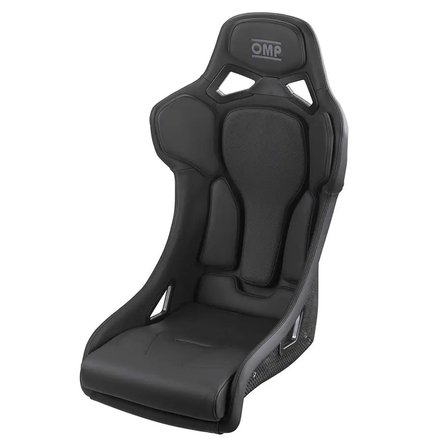 Asiento OMP Rt Carbon FIA 8855-1999 en Piel y Alcantara negro