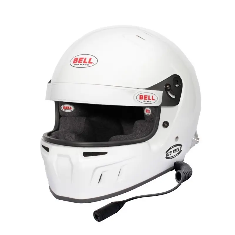 Casco rally Bell GT6 blanco (HANS) talla XXXL(65 - 66) FIA 8859-2024/SA2020