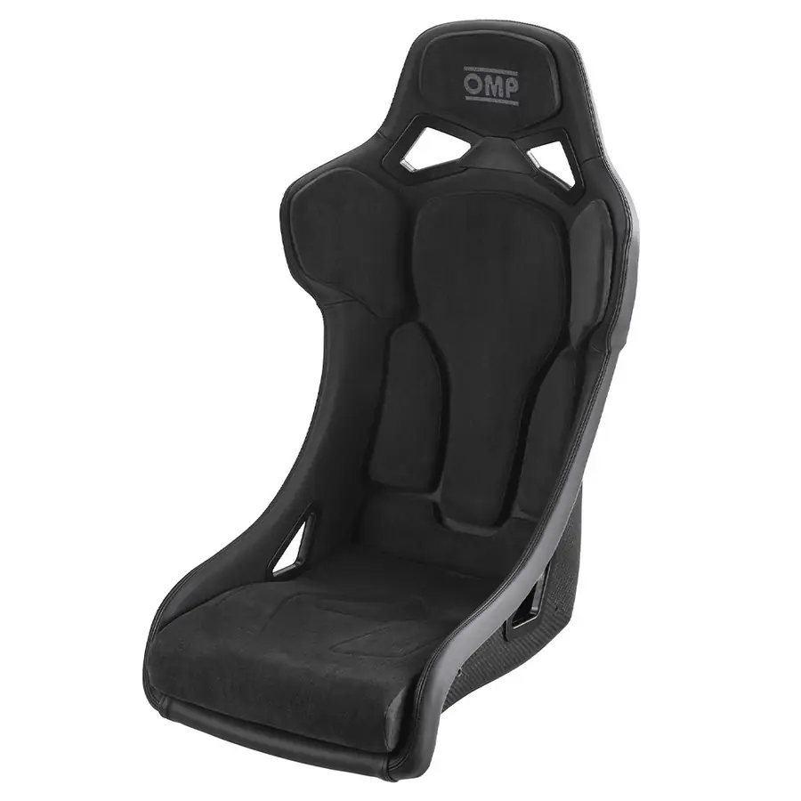 Asiento OMP Rt Carbono FIA 8855-1999 en Cuero negro